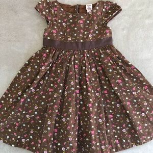 Brown floral dress